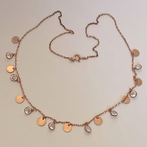 925 Silver necklace party fancy casual gold plated